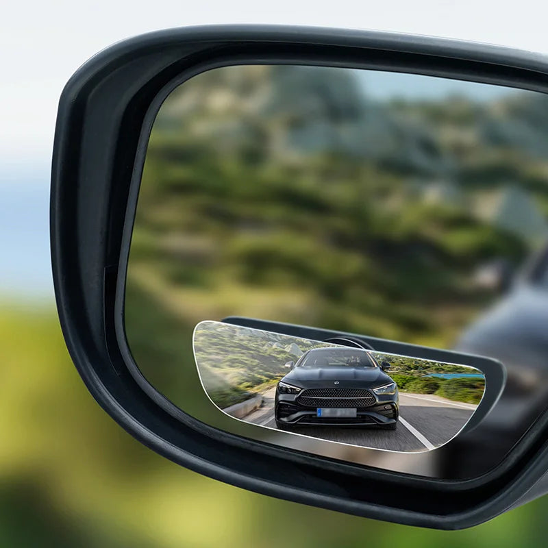 360 Degree Adjustable Angle HD Glass Blind Spot Mirror, Car Rearview Mirror, Frameless Wide-angle Rearview Auxiliary Mirror