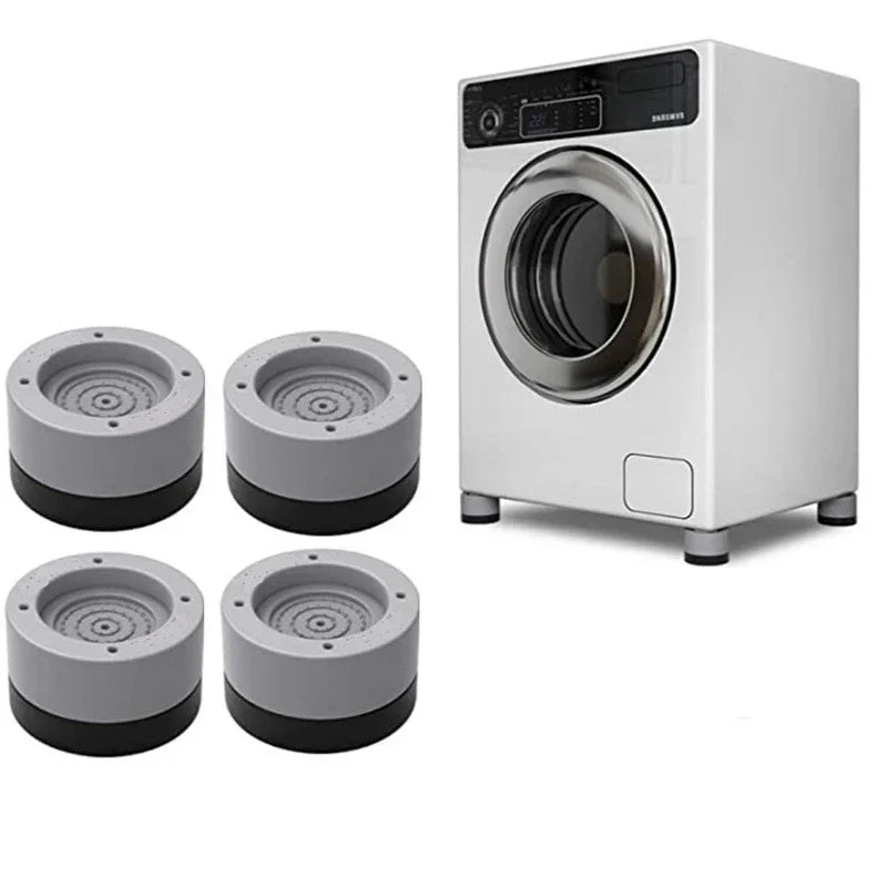 4Pcs, Anti Vibration Feet Pads, Rubber Legs, Slipstop, Silent Skid Raiser Mat for Washing Machine, Support Dampers, Stand Accessories