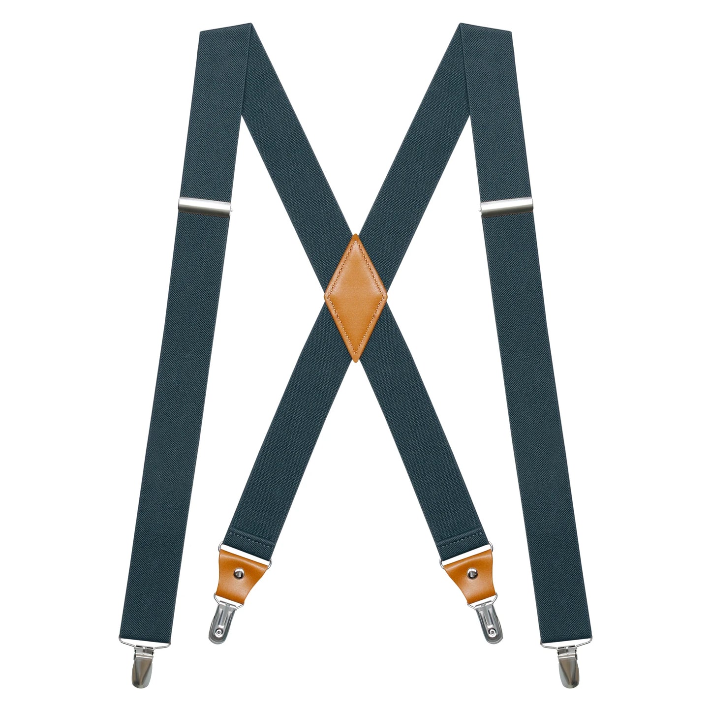 Suspenders for Men's Tuxedo Suspenders X-Back 1.4" Adjustable Elastic Suspender Braces Strong for Work Trousers Wedding