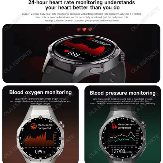 2026 Watch 5 Pro GPS Track Smart Watch Men 360*360 AMOLED Screen NFC Bluetooth Call Waterproof Health Monitor Man Smartwatch Hw1
