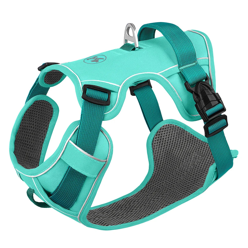 Mesh Breathable Dog Harness, Nylon Reflective Dog Harnesses Vest, Durable Pet Training Vest, Adjustable for Small Medium Large Dogs