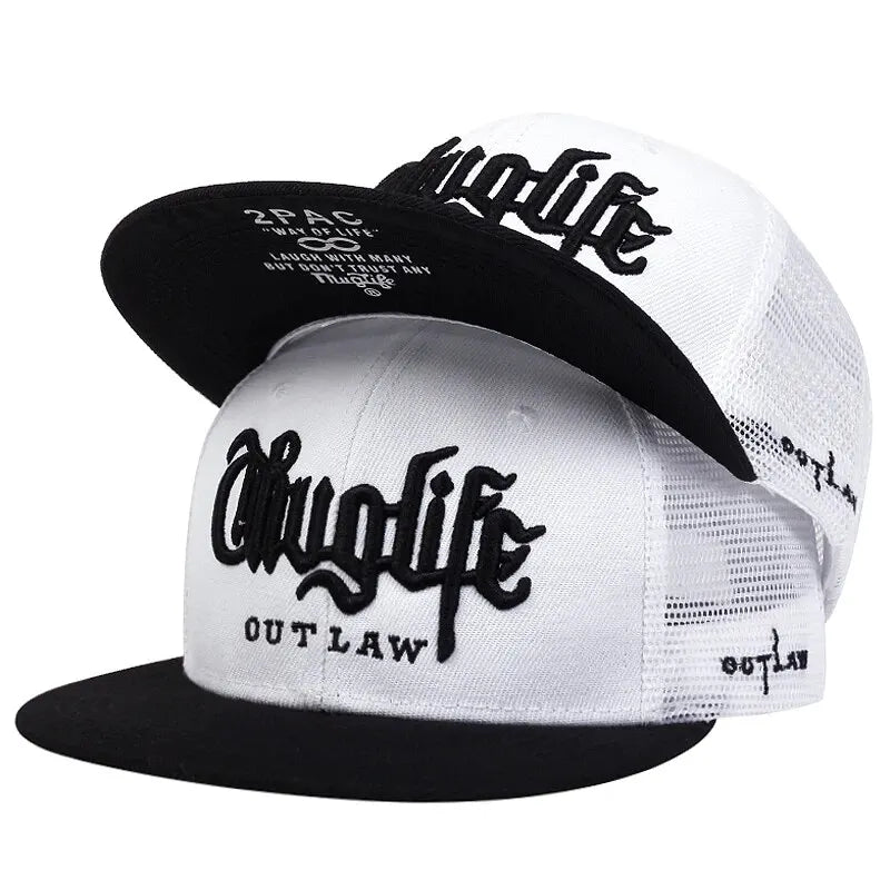 1 Pcs, Fashion Fastball CAP, Thuglife Embroidery Hiphop Baseball Cap, Snapback Hat, Adult Outdoor Casual Sun, Casual Bone Adjustable
