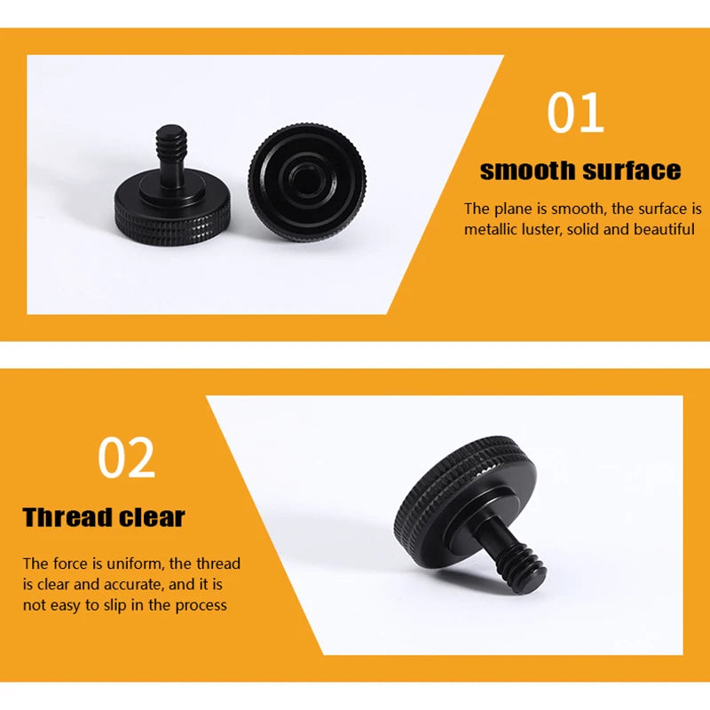 1/4" 3/8" Male Female Thread Screw, Tripod Plate Screw Mount For Camera Flash Tripod Mic, Metal Camera Accessories Mount Adapter