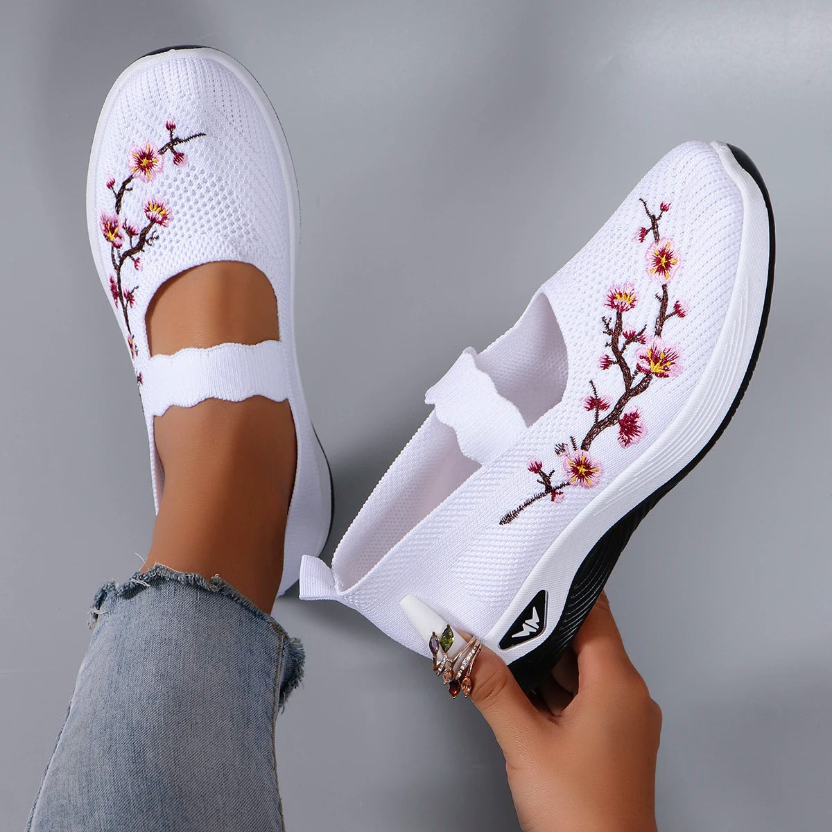 Women's summer breathable mesh flat shoes, women's shoes, casual sports shoes, clearance free shipping