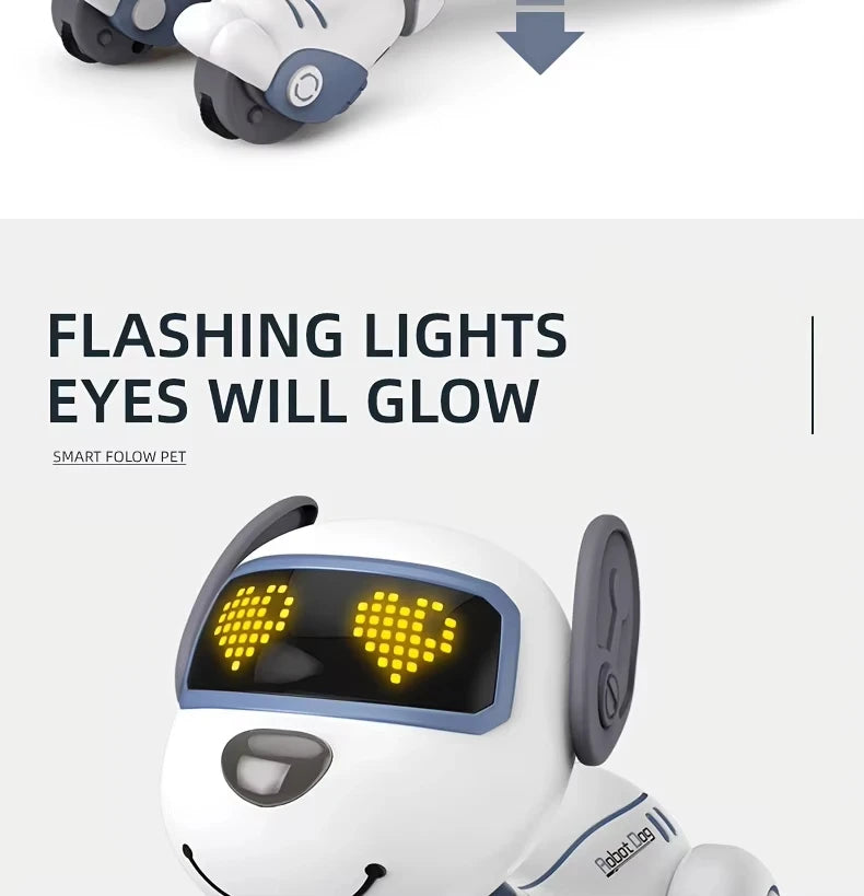 Intelligent Robot Dog, Remote Control Electronic Sing Dance Follow, Smart Interactive Stunt Music Toy, Programmable Puppy, Kid Gift