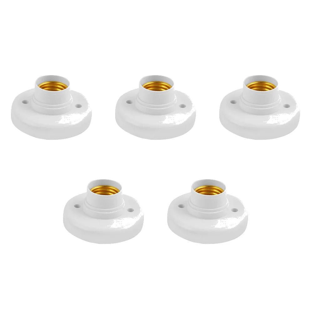 220V E27 Screw Cap Socket Ceiling Light Fixing Base Adapter Light Bulb Holder Energy Save Desk Lamp Holder Lighting Accessories