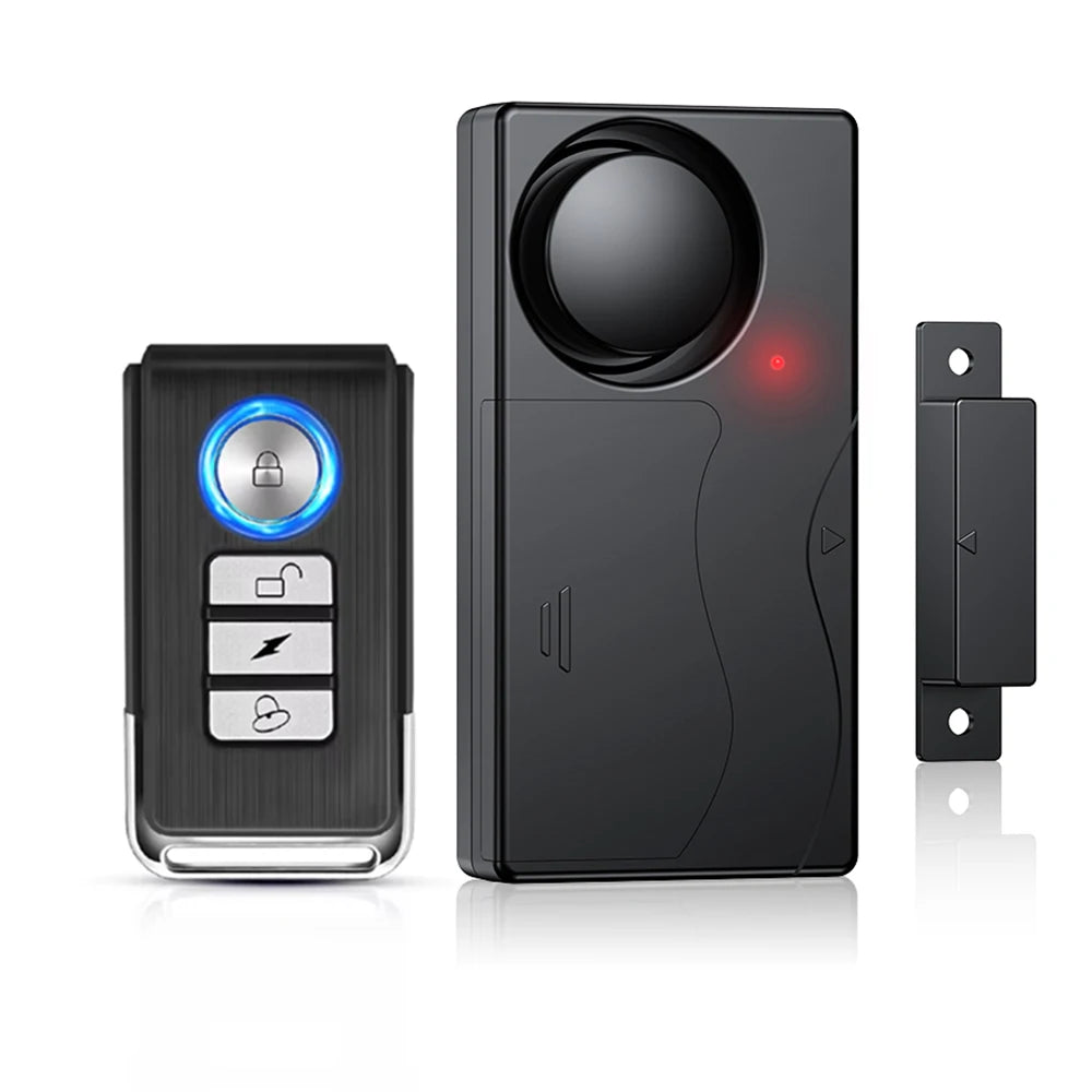 Awapow Wireless Door Alarm With Remote Control Anti-Theft Door And Window Security Alarms Home Security Sensor Burglar Alarms