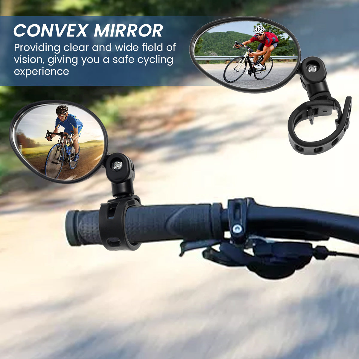 2Pcs, Car Rearview Mirrors, 360° Blind Spot Mirror, Adjustable Rotatable Convex Wide-angle Clear Rearview Safety Mirror Accessories