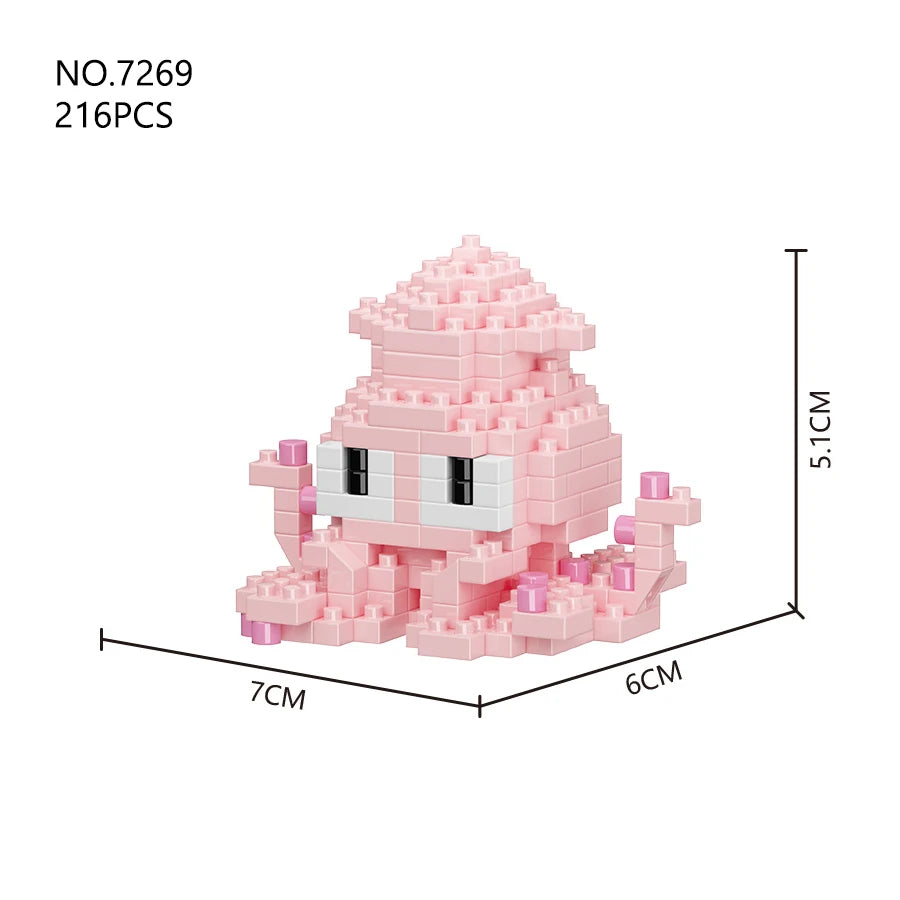 Sea World Series Mini Marine Organism Building Blocks, DIY Toys, Micro Bricks, Animals Toys, Educational Sets Gift Items