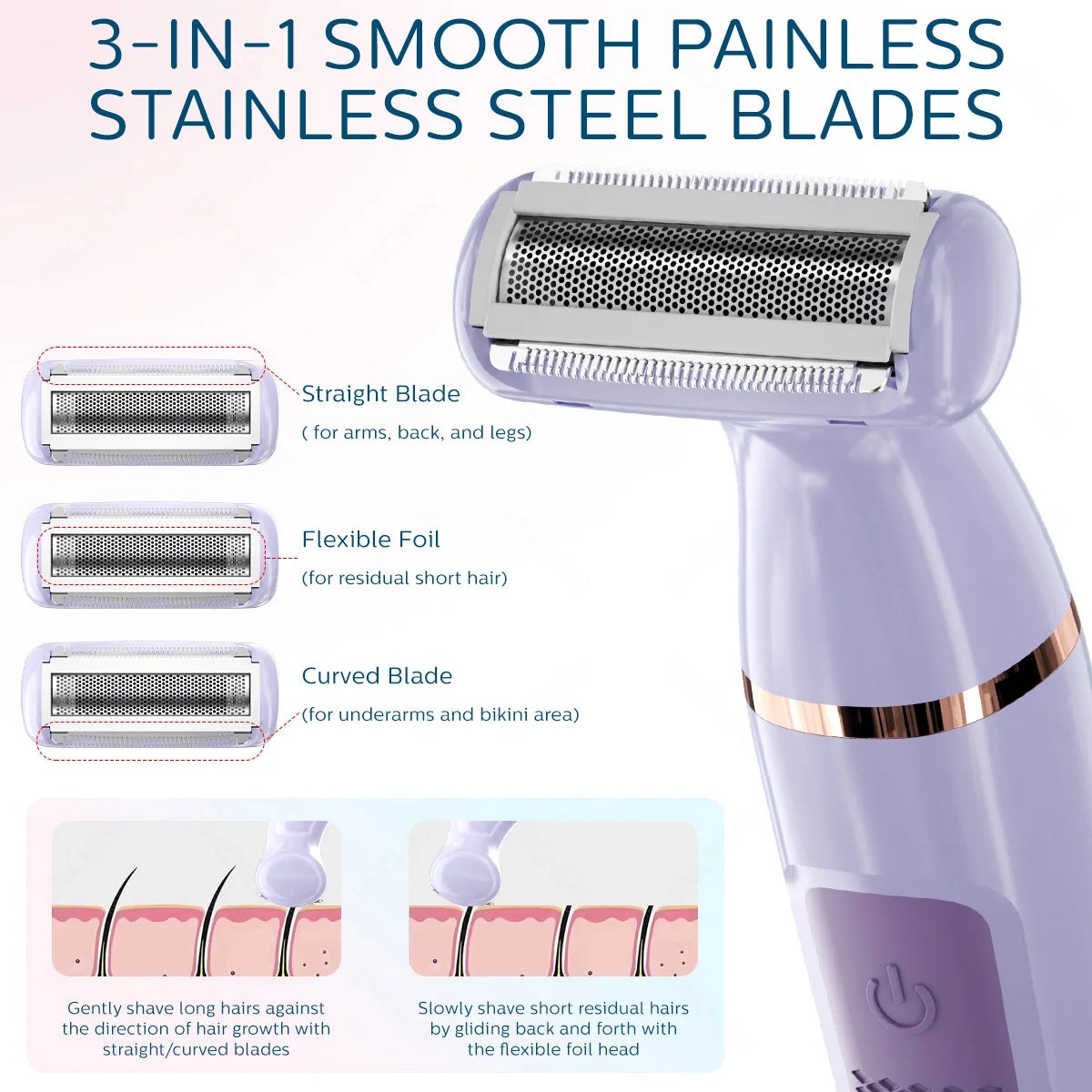 Electric Shaver, Professional Wet and Dry Use Razor Hair Trimmer, Portable Foil Shaver, Reciprocating Shaving Machine Women Men, ENCHEN A1