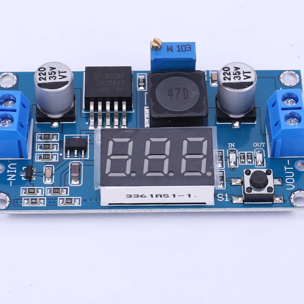1-15 Pack, LM2596 DC-DC Adjustable Buck Converter Module, 4.75-40V to 1.25-37V Power Supply Step Down Voltage Regulator Module