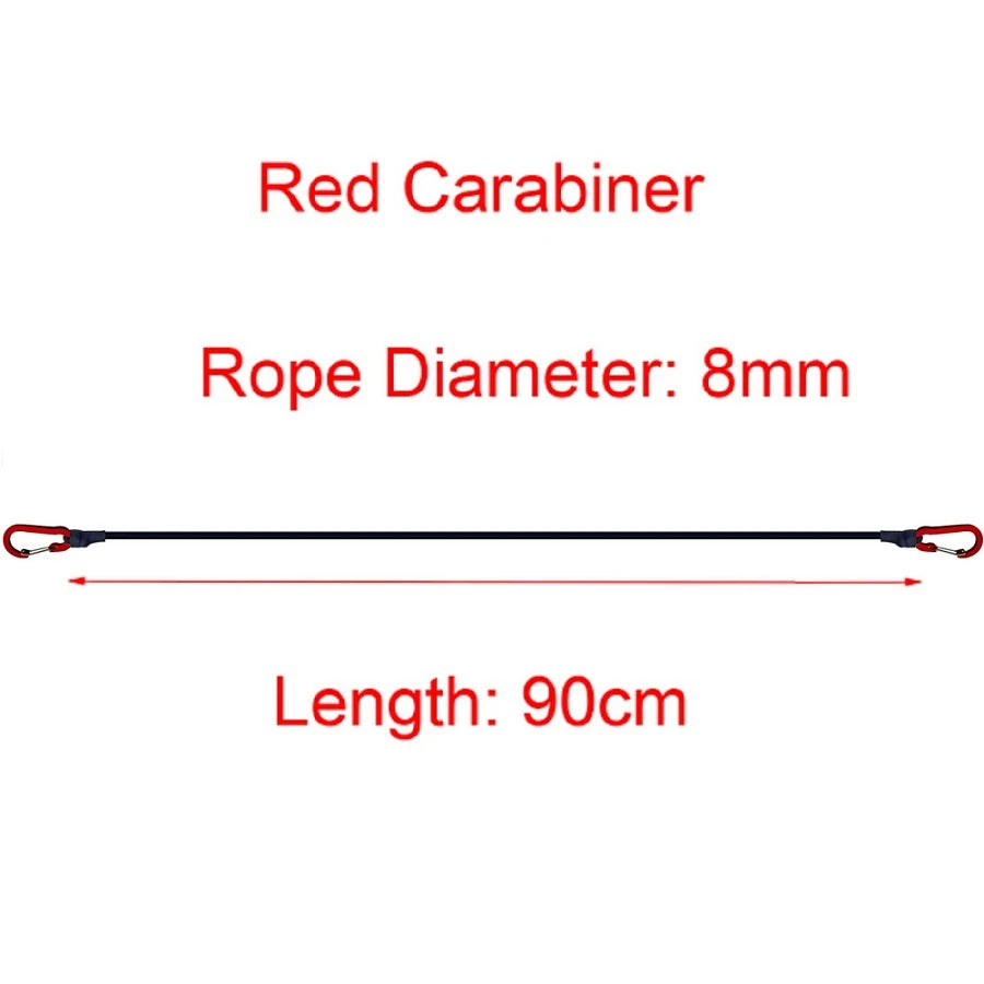 5Types, Stretch Elastic Ropes, 8MM Bungee Cords With Hooks, Lightweight Bikes Tie, Car Luggage Packing Roof Rack Strap