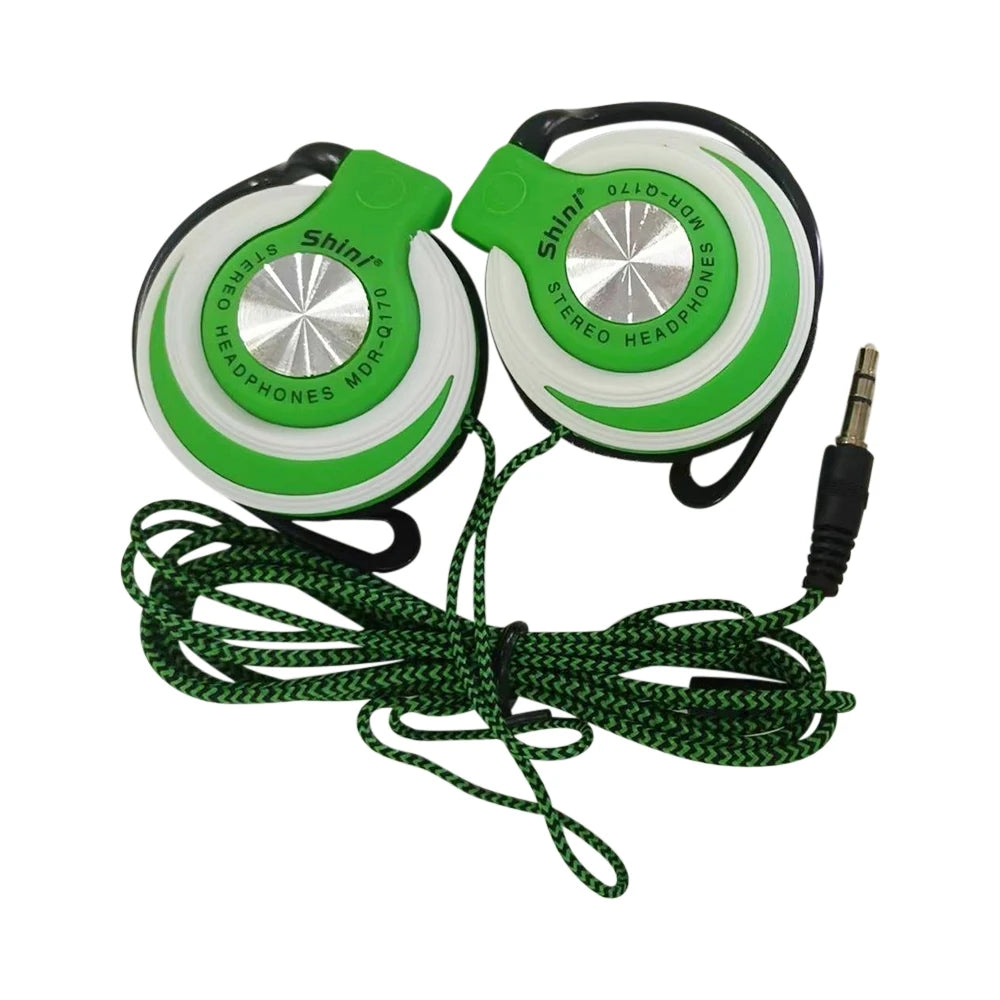 Q170 Universal 3.5mm Wired Headphones, HIFI Heavy Bass Headset, Over-ear Adjustable Ear Hook Earphones, Music Earphone