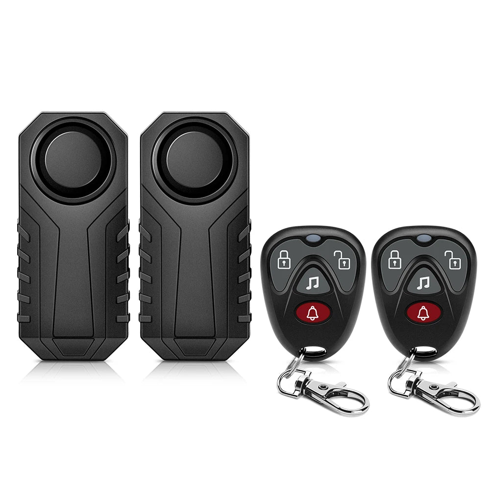 Extractme Motorcycle Burglar Alarm with Remote Control 113dB Wireless Waterproof Car Electric Bicycle Security Anti-Lost Alarm