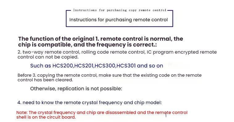 Wireless 433/315MHz RF Remote Control Copy Code 2 Buttons for Garage Door Gate Opener, Home Automation, Car Alarm