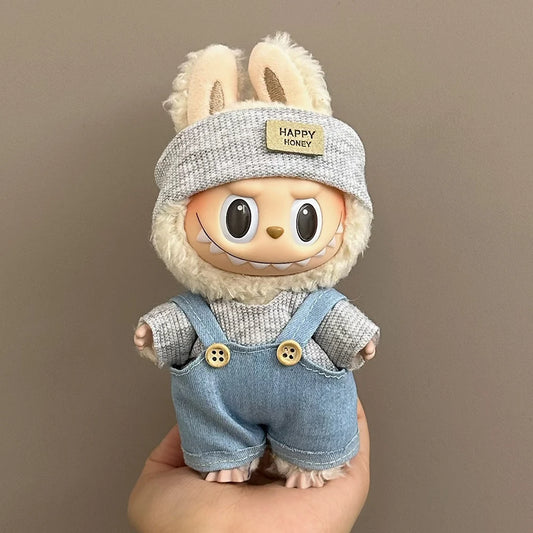 Cute Doll Clothes Outfit Accessories For 17cm Labubu V2 V1 Doll Clothing Different styles Cosplay dress Kid Toy Gifts