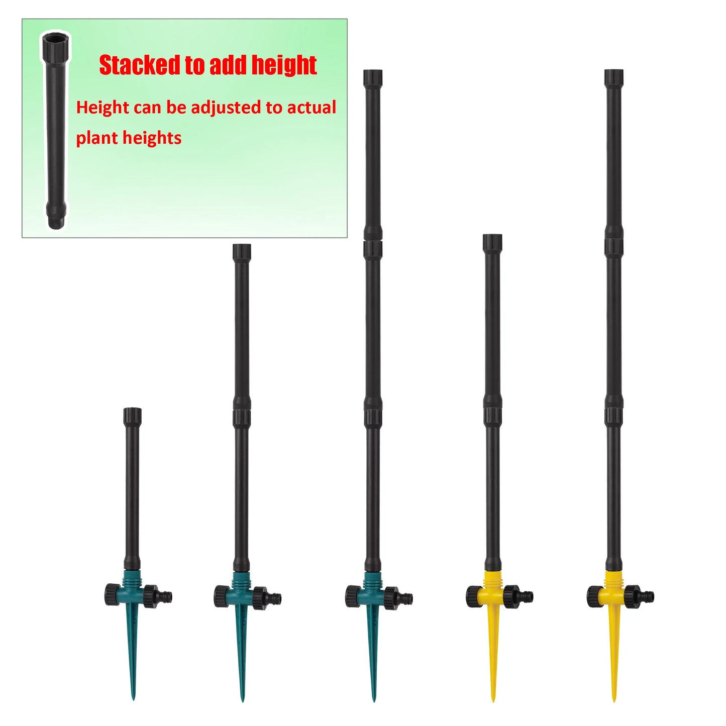 1Pc, Pop-up Sprinklers Replacement, Scattering Nozzles, 0~360 Degree Adjustable Garden Park Or Farm Grass Lawn Or Crops Irrigation Tool