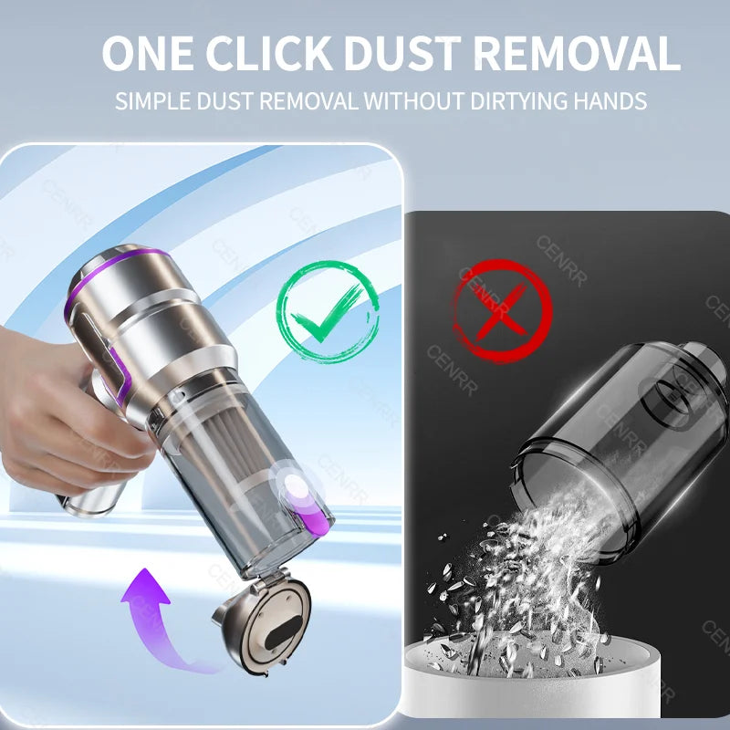 NEW Car Vacuum Cleaner, 998000PA Mini Cordless Powerful Portable Car Vacuum Cleaner for Home, Handheld Blower Car Cleaner