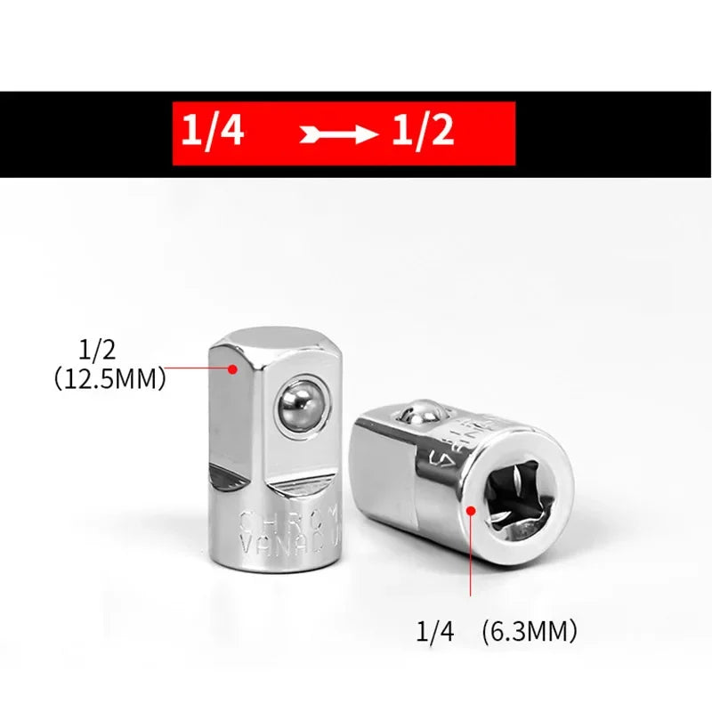 1pc Socket Convertor Adaptor1/2 To 3/8 3/8to1/4 3/4 To1/2 Socket Adapter Ratchet Wrench Adapter Steel Drive Socket Converter