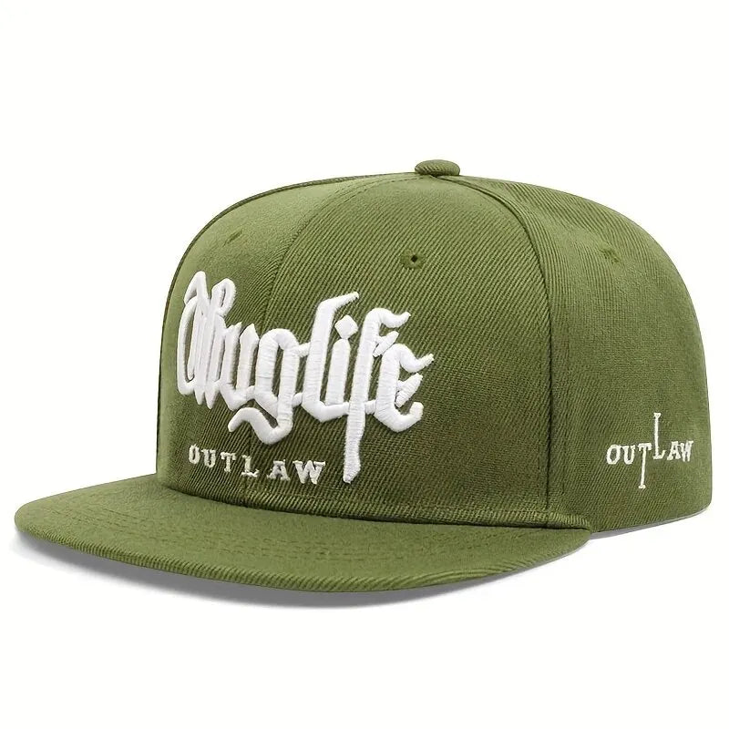 1 Pcs, Fashion Fastball CAP, Thuglife Embroidery Hiphop Baseball Cap, Snapback Hat, Adult Outdoor Casual Sun, Casual Bone Adjustable