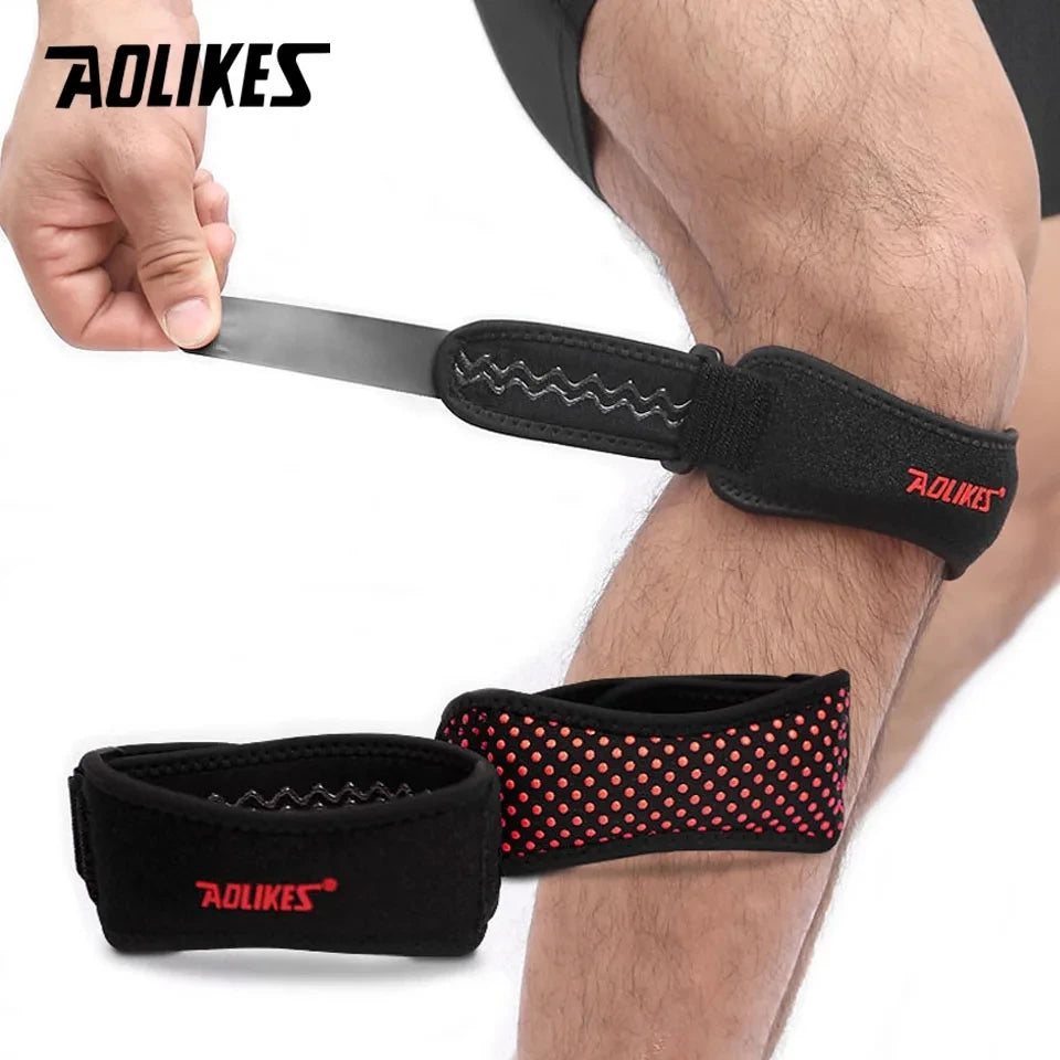 1Pcs, Patella Tendon Knee Straps, Knee Brace Knee Support Patellar Stabilizer for Running Hiking Tennis Jumping Arthritis, AOLIKES