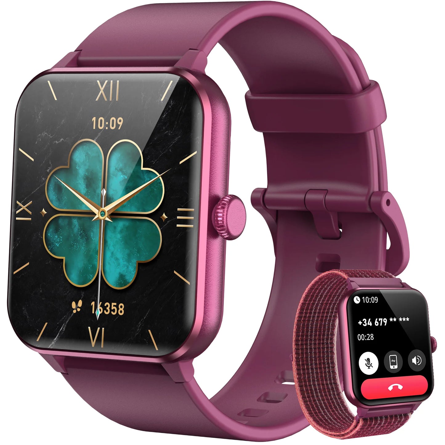 Blackview R50 Smart Watch, Heart Rate Monitor 1.85'' HD Screen, 100+ Sport Modes, Men Women, Outdoor Watch for IOS Android
