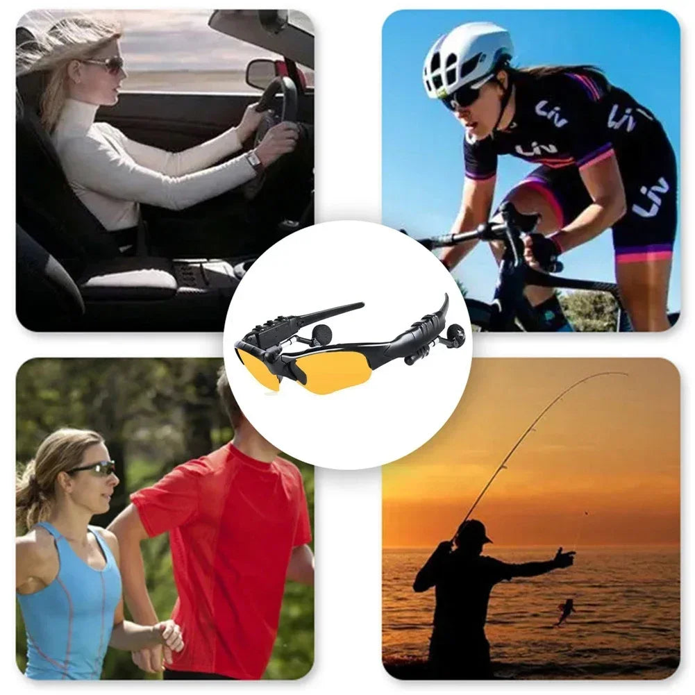 Smart Glasses Bluetooth 5.0 Outdoor Sports Cycling Surround Sound Headphones, Listen To Music Call Polarized Riding Sunglasses