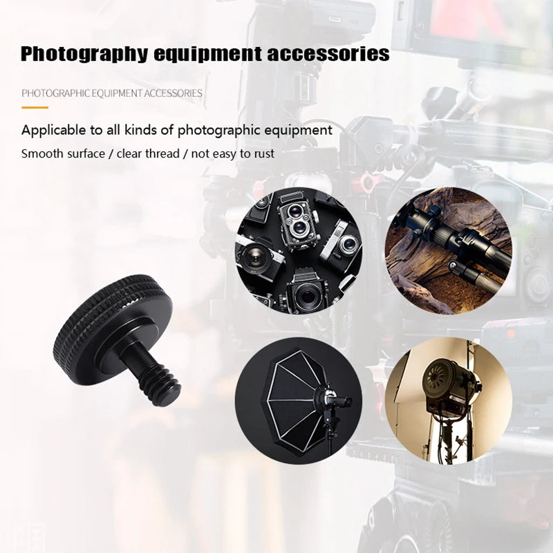 1/4" 3/8" Male Female Thread Screw, Tripod Plate Screw Mount For Camera Flash Tripod Mic, Metal Camera Accessories Mount Adapter