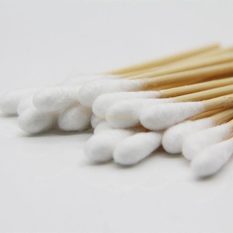 100/200Pcs, Swabs, 6'' Long Wood Handle Sturdy Cotton Applicator, Swab Q-tip, Natural Cotton Swabs