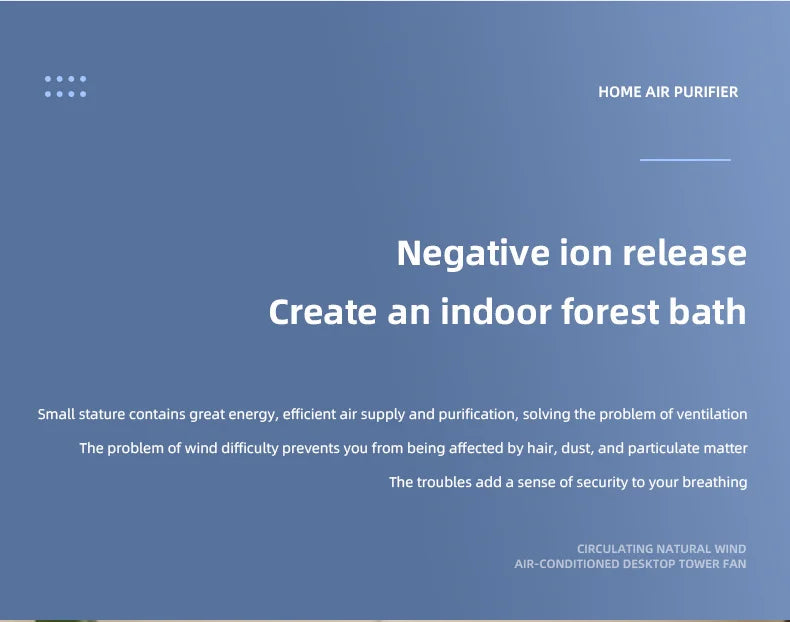 Mini Desktop Air Purifier, HEPA Filter With Negative Ion Technology Eliminates Formaldehyde Odors Smoke And Dust Particles, Xiaomi
