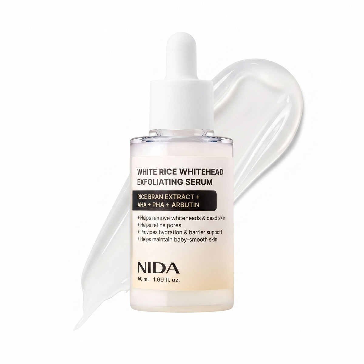 NIDA White Rice Whitehead Exfoliating Serum 50ml