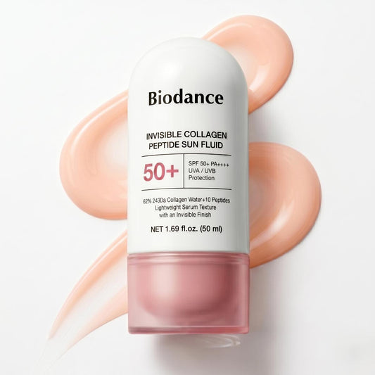 Biodance Fluido solar invisible con péptidos de colágeno SPF 50+ PA++++ 50 ml
