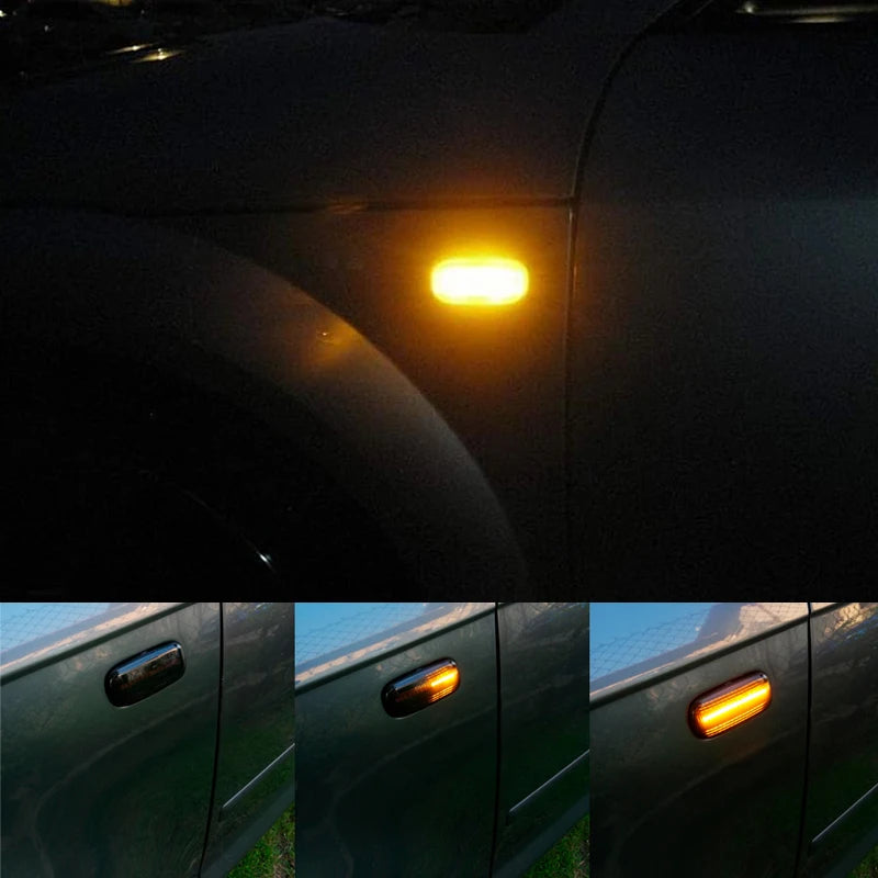 For Audi A3 S3 8P A4 S4 RS4 B6 B7 A6 S6 RS6 C6 05-08 Dynamic Turn Signal Light LED Side Marker Fender Sequential Indicator Lamp