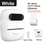 Wireless Label Printer P50 Inkless Bluetooth Thermal Label Maker Adhesive Label Sticker Machine DIY Pattern Barcode QR Code Tape