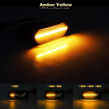 For Audi A3 S3 8P A4 S4 RS4 B6 B7 A6 S6 RS6 C6 05-08 Dynamic Turn Signal Light LED Side Marker Fender Sequential Indicator Lamp