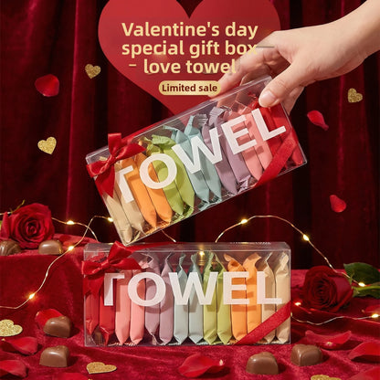 Thoughtful Valentines Gift for Him/Her -Individually Wrapped Compressed Towels, Soft Cotton Facial Towellets for Travel, Hygienic
