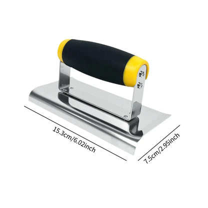 Stainless Steel Corner Trowels, corner tool, Plastering Trowel, Concrete Trowel, Drywall Tool, Rubber Handle Corner Shaping Trowel