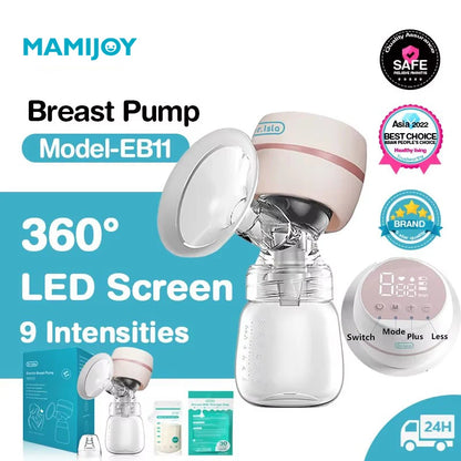 MAMIJOY Portable Electric Breast Pump USB Rechargeable Silent Portable Milk Extractor Automatic Milker Comfort Breastfeeding