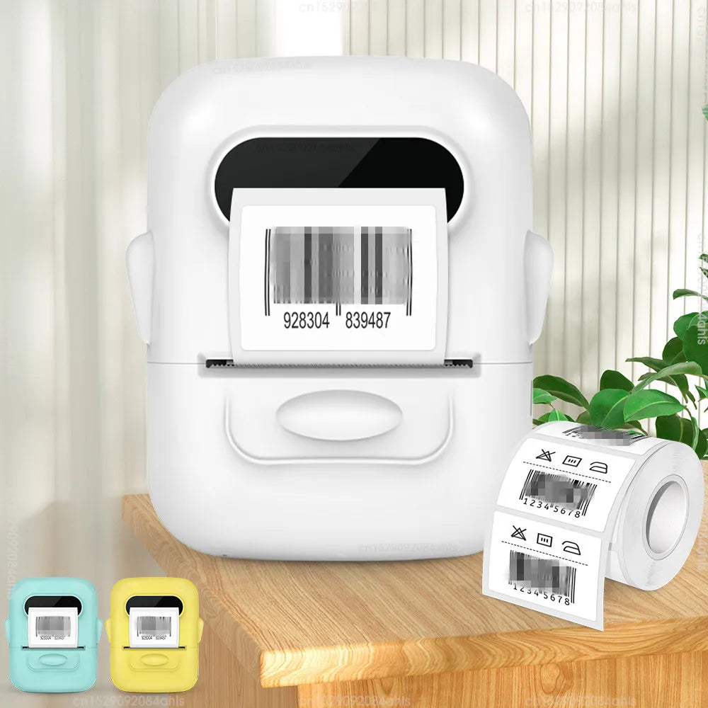 Wireless Label Printer P50 Inkless Bluetooth Thermal Label Maker Adhesive Label Sticker Machine DIY Pattern Barcode QR Code Tape