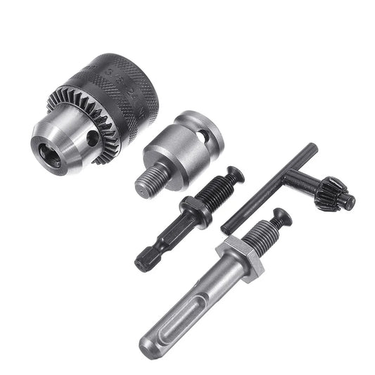 STONEGO 2 sizes 1 Set 2-13mm/1.5-10mm Drill Chuck Drill Adapter 3/8-24UNF Changed Impact Wrench Into Electric Drill Tools