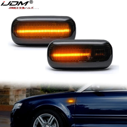 For Audi A3 S3 8P A4 S4 RS4 B6 B7 A6 S6 RS6 C6 05-08 Dynamic Turn Signal Light LED Side Marker Fender Sequential Indicator Lamp