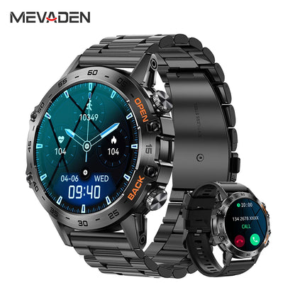 MEVADEN Steel 1.39 Bluetooth Call Smart Watch, Men Sports Fitness Tracker Watches, IP67 Waterproof Smartwatch for Android IOS MD52
