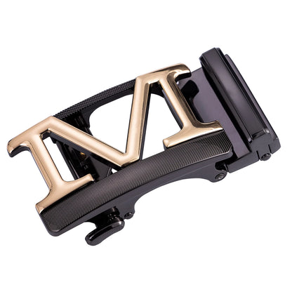 60 Kinds Metal Mens Relacement Belt Buckles Button Sliding Buckle Without Belt Black Gold Blue for 3.5 cm Ratchet Belts ONLY