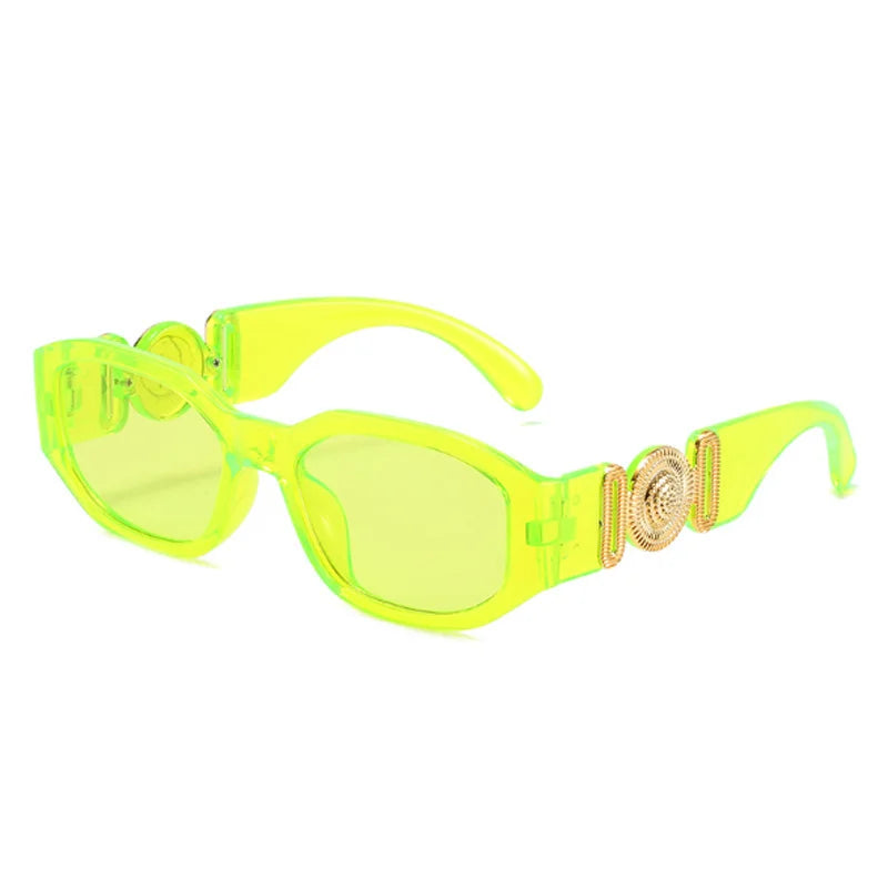 Vintage Polygon Sunglasses, Woman Fashion Brand, Small Frame Sun Glasses, Female Personality Candy Colors Retro Designer Shades