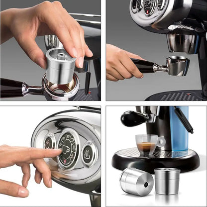ICafilas Reusable Coffee Capsule Pod For illy X7.1 illy Y5 Machine Stainless Steel Refillable Coffee Maker Filter