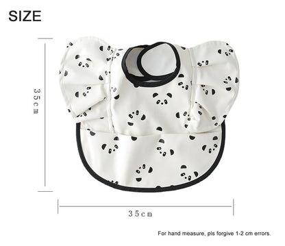 Baby Bibs INS Nordic Style Angel Feed Pocket Burp Girl Boy Infant Meals Bib Waterproof Easy Clean Cute Elephant Bibs Soft PU