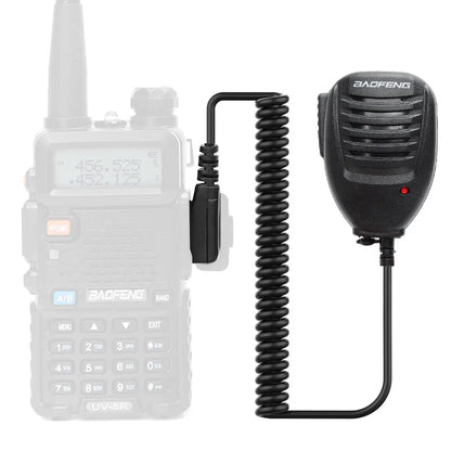BaoFeng Walkie Talkie BF-780 2 Pin PTT Speaker Mic for Quansheng UV-K5 K6 Baofeng UV-5R BF-888S UV-5RH 21 17 PRO HAM Radio
