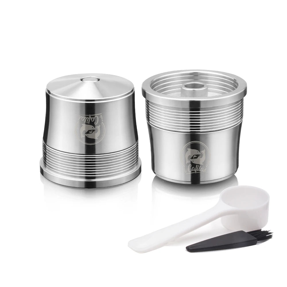 ICafilas Reusable Coffee Capsule Pod For illy X7.1 illy Y5 Machine Stainless Steel Refillable Coffee Maker Filter