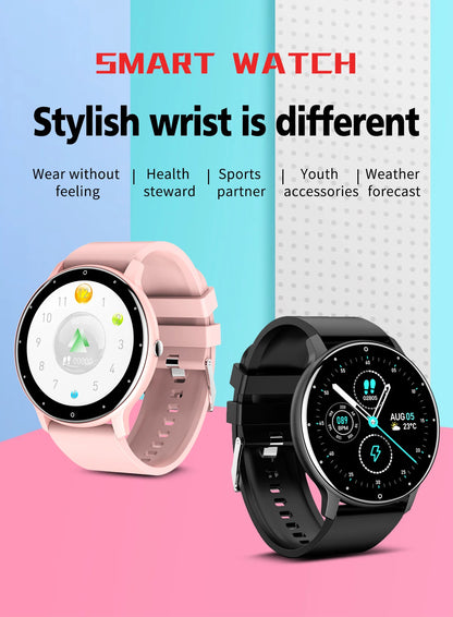 LIGE New Smart Watch, Women Men Ladies Gift, Sport Fitness Men Women Watches, Heart Rate Monitor, Waterproof Smartwatch For Android IOS