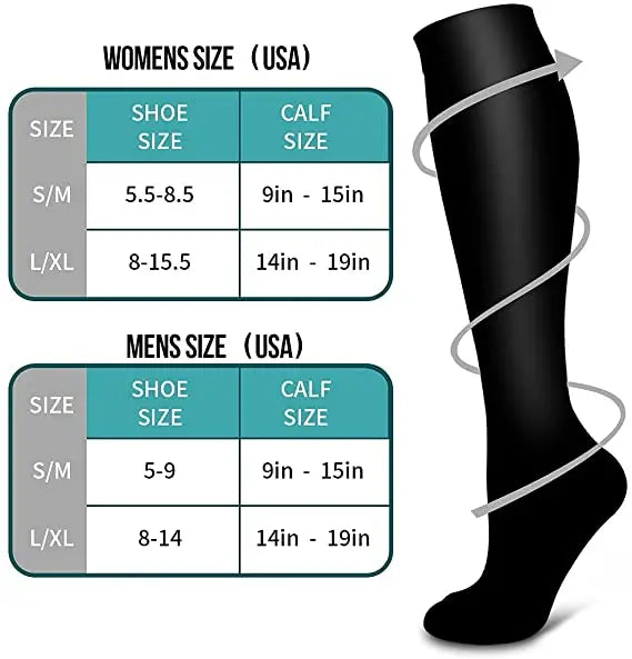 1Pair, Compression Socks, Sport Socks, Medical Nursing Stockings, Prevent Varicose Veins Socks, Pregnancy Nursing Athletic Soccer SOX